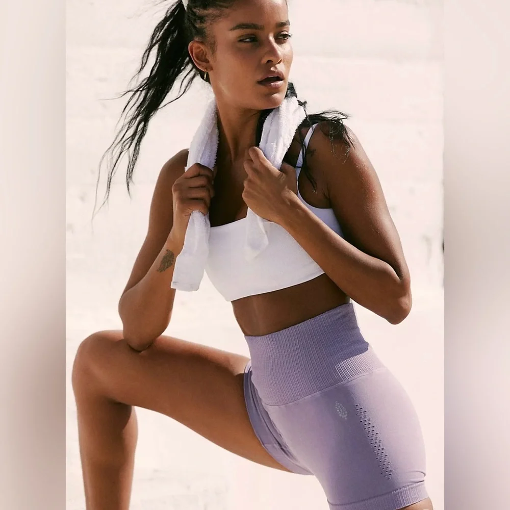 NWOT Free People Good Karma Running Shorts